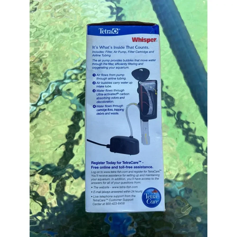 Tetra Whisper Internal In-Tank Filter 3i Up To 3 Gallon Aquariums Fish Tanks